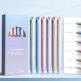 thumbnail image 1 of Uscallm 6 Color Fast Drying Retractable Ink Pens For Journaling, Planner, Diary, Note Taking, Fine Tip Glossy Gel Pens, 6-Pack Multicolor Writing Pens, 1 of 6