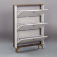thumbnail image 2 of SOCE042 - Modern Minimalist Slim Shoe Cabinet, 2 of 9