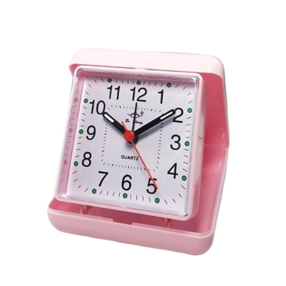 Table Radio Analogique Pliable avec Chiffres Arabes, Rouge, 10x10x4,5 cm
