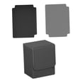 thumbnail image 4 of DYNWAVECA Card Deck Box with 2 Dividers Fits 100+ PU Leather for Cards Accessories Grey, 4 of 10