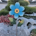 thumbnail image 2 of Outdoor Garden Courtyard Iron Art Sunflower Rotary Windmill, 2 of 11