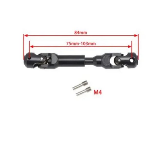 fastboy Joint d'Entraînement Universel de Conception pour Accessoire 1/10 Axial SCX10 Crawler Noir