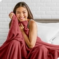 thumbnail image 3 of Bare Home Microplush Fleece Blanket - 300 GSM - Fuzzy Microfleece - Soft & Plush - King, Rosewood, 3 of 5