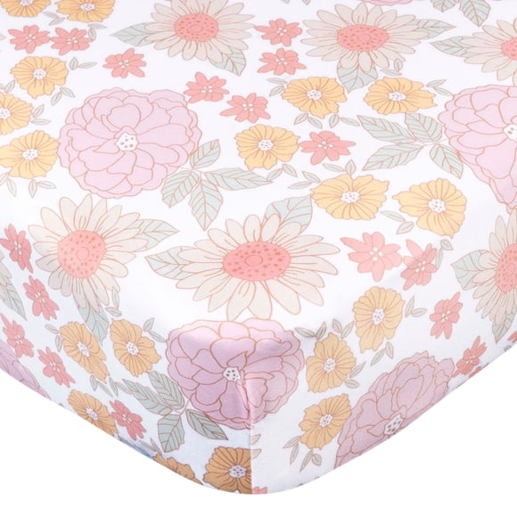 Drap-housse Gerber en maille à motif floral pour bébé