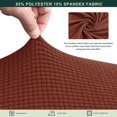 thumbnail image 3 of CHUN YI 1 Piece Cushion Cover Spandex Stretch Textured Grid Box Cushion Seat Slipcover, 3 of 6