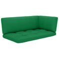 thumbnail image 2 of vidaXL Coussins de Palette 3 Pcs Tissu Vert, 2 of 5