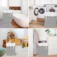 thumbnail image 3 of Home Textile Storage Freestanding Laundry Hamper Tall Clothes Hamper with Extended Handles for Dorm Family and Home Organization, 3 of 7