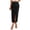 Black, variant on Tumotour Summer Skirt For Women High Waisted Cargo Midi Skirt Trendy Spring Summer Pencil Slit Skirty Casual Business Work Long Skirts