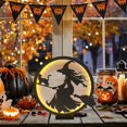 thumbnail image 4 of WHEANG Halloween Decorations Indoor Glass Globe 6.3" Battery Operated LED Lights With Bat Pattern Black Halloween Decor For Table Home, 4 of 4