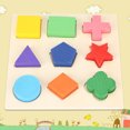 thumbnail image 2 of Building Block, Early Learning Toy Wooden Shapes Puzzles Boards For Preschool Kids Wooden Toddler Puzzles Boards Wooden Puzzles  For Children For Toddlers, 2 of 8