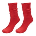 thumbnail image 1 of XIAQUJ Socks Solid Color Crew Socks Colorful Lightweight Cotton Socks Stockings RD2 One Size, 1 of 3