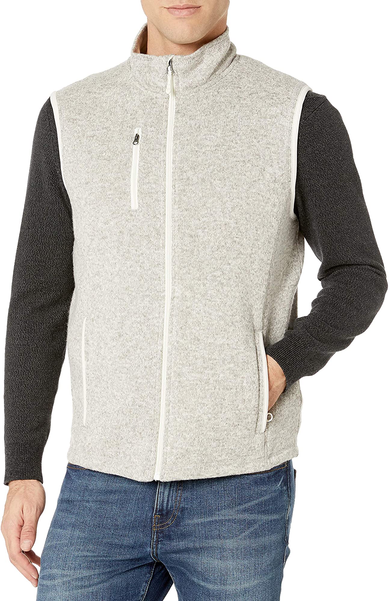 Charles River Vêtements pour Hommes en Molleton Pull Chiné