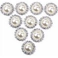 thumbnail image 4 of tredstone 10Pcs Rhinestone Faux Pearl Buttons 16mm Round Retro Metal DIY Sew Embellishments Craft for Clothes Bag Shoes, 4 of 9