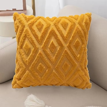 Wzzjkit Flower Pillow Cover Faux Lambswool Cushion Cover Sofa Pillow Cushion