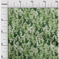 thumbnail image 2 of oneOone Velvet Green Fabric Abstract Face Sewing Craft Projects Fabric Prints By Yard 58 Inch Wide, 2 of 4