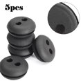 thumbnail image 4 of Lefu 5pcs 2-Hole Black Rubber Fuel Gas Tank Line Grommet For Home Trimmer Lawn Mower, 4 of 4