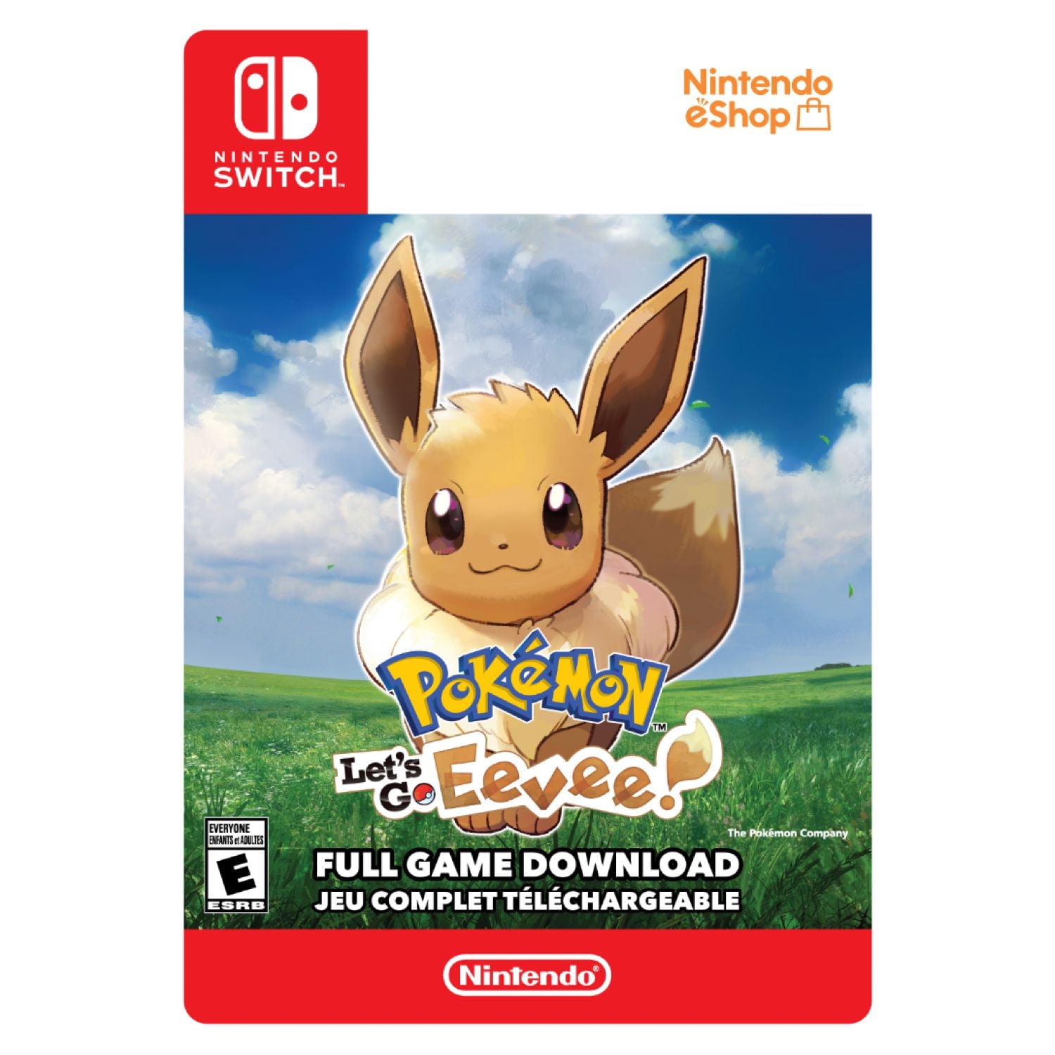 Nintendo Switch Pokémon: Let's Go, Eevee! $79.99 (Code Numérique)