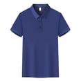 thumbnail image 1 of Timegard Hauts d'Été pour Femmes Grande Taille à Manches Courtes Chemise Boutonnée à Col Chic Décontractée Ample Hauts, 1 of 2