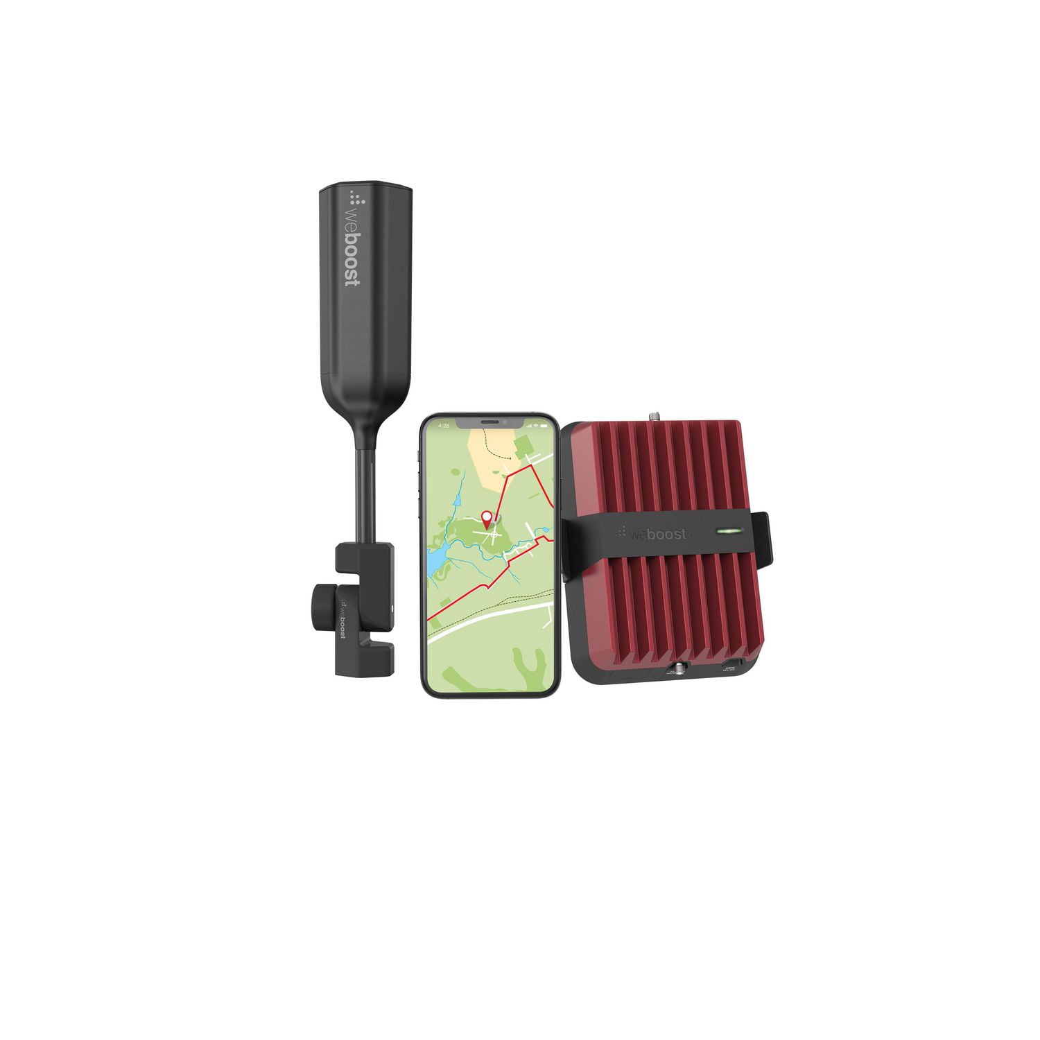 Kit amplificateur de signal pour téléphone portable weBoost Drive Reach Overland - Rouge