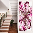 thumbnail image 1 of Art Floral Numérique Parfait en Rose Foncé - Impression sur Toile Florale, 1 of 3