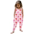thumbnail image 1 of MIASHUI Girls Jumpsuits Cute Print Sleeveless Rompers Casual Loose Long Pants with Pockets,Pink,12-18 Months, 1 of 4