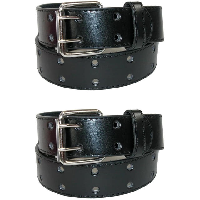 CTM® Kids' Leather Two Hole Jean Belt