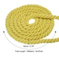 thumbnail image 2 of Unique Bargains 39 Feet Tug of War Rope for Adults Teen 3-Strand Natural Twisted Cotton Rope with Flag Yellow, 2 of 7