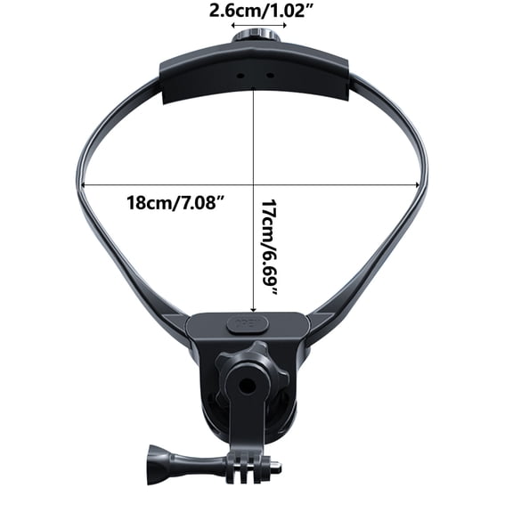 Phone Camera Stand for Recording – Universal Neck-Hanging Sports Mount with 180-Degree Adjustable Angle, Fits 4 in to 6 in Smartphones and Cameras