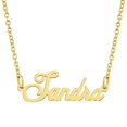 thumbnail image 1 of KISPER Collier Pendentif Personnalisé en Acier Inoxydable Plaqué Or 18K, Sandra, 1 of 6