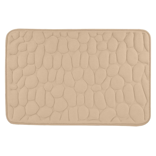 Vrorvz Non Slip Bathroom Floor Mat Soft Water Absorbent Quick Dry Rug for Kitchen Living Room Bedroom Entrance Machine Washable Easy Care for All Floor Types