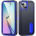 thumbnail image 1 of for iPhone 14 Plus Case, Étui de Téléphone iPhone 14 Plus avec Béquille Intégrée, Étui de Protection Robuste Antichoc/antipoussière/antichute de Qualité Militaire pour iPhone 14 Plus, Bleu, 1 of 9