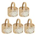 thumbnail image 1 of 5Pcs Halloween Party Candy Bag Wedding Flower Girl Baskets Candy Tote Bucket for Style D, 1 of 9