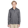 thumbnail image 1 of Youth Zone Sonic Heather Performance Quarter-Zip - DK GREY HEATHER - XL, 1 of 3