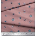 thumbnail image 2 of Soimoi Polyester Crepe Fabric Moth & Light Bug Insects Decor Fabric Printed Yard 42 Inch Wide, 2 of 4