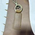 thumbnail image 4 of Leather Retro Cowhide Keychain Metal Lobster Clasp Pendant Fashion Personalized Anti-lost Car Keyring Keyholder wholesale, 4 of 4
