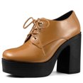 thumbnail image 1 of Unique Bargains Bottines à Plateforme à Talon Bloc Haut pour Femmes, 1 of 5