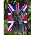 thumbnail image 3 of Carolines Treasures SC9821GF Labrador avec le Drapeau Britannique Drapeau Anglais Jack Garden Size, 3 of 3