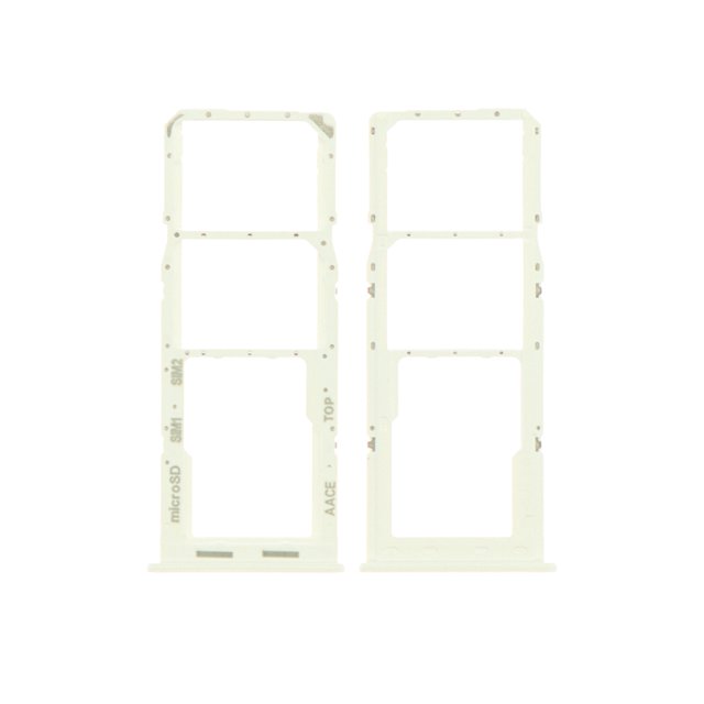 Plateau de Remplacement Double Carte Sim Compatible pour Samsung Galaxy A13 (A135 / 2022) (Blanc)