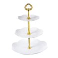 thumbnail image 1 of Cake Rack 3 Tiers Serving Tray Decor Decorative Wedding Party Décor Fruit Snack Plates Cup Cake Stand for Parties Celebration B, 1 of 8