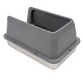 thumbnail image 1 of Stainless Steel Cat Litter Box with Lid, High Sided Large Metal Litter Box, Pet Kitty Litter Toilet Box Enclosed Kitty Litter Pan Anti Leakage Non Stick Easy to Clean, 1 of 7