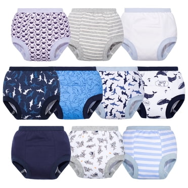BIG ELEPHANT Baby Boys Potty Training Pants, Toddler Cotton Soft Training Underwear, 2T