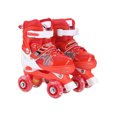 thumbnail image 2 of QualitChoice Lot de 2/lot Patins à Roulettes Réglables pour Enfants Filles Rose Roue Respirant et Bout à Tirer Rouge Sans Paillettes, 2 of 6