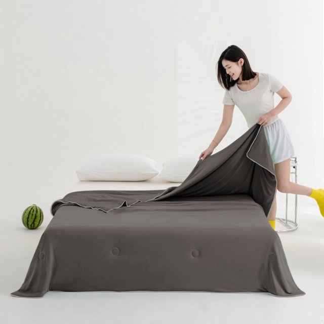 Ice Blanket For All Season Lightweight Summer Cooler Quilt For Hot Sleepers And Night Sweats Cooler Comforter Double Cold Effect Blanket Cooler Fiber Soft Blanke
