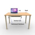 thumbnail image 3 of Mofangtech 1U Folding 19 Inches Cold Rolled Steel Wall Mountable Simple Vertical Rack and Networking Euipment Rack Including Hardware for Assembly(1U100, 3 of 5
