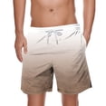 thumbnail image 1 of Plebaso Men's Gradient Color Shorts Casual Lightweight Beachwear Shorts Summer Classic Drawstring Shorts, 1 of 4