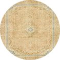 thumbnail image 1 of Ahgly Company Tapis d'Intérieur Ronds Abstraits Jaune Moutarde, Tapis de Zone Abstraits, 5 Pieds Rond, 1 of 6