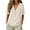 Khaki, variant on JYnXIANTI Summer Tops for Women Comfy V Neck Cotton Linen T Shirts Breathable Thin Beach Tees Travel Vacation Clothes
