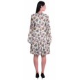 thumbnail image 4 of Moomaya Robe d'Été Fluide à Manches Longues Imprimée pour Femmes, Longueur Genou, Évasée, 4 of 6