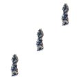thumbnail image 4 of relayinert Belle Robe en Dentelle Florale avec Patch Applique pour Robes de Mariage Uniques Robe de Mariage Unique Applique en Dentelle Ondulée Bleue 3ensemble, 4 of 6