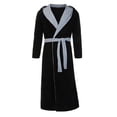 thumbnail image 4 of Intimates Men's Winter Plush Lengthened Shawl Bathrobe Home Clothes Long Sleeved Robe Coat XXXXL, 4 of 5